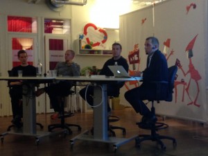 Panellists at Stockholm Entrepreneurs Meetup
