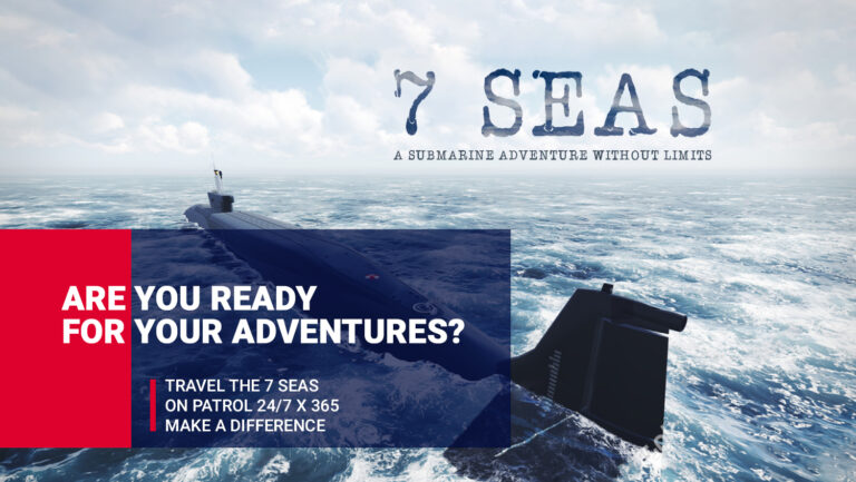 7 Seas submarine adventure recruitment game
